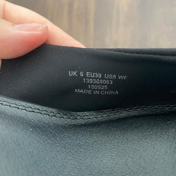 Asos Design Preppy Black Slingback Stiletto Pointy High Heels Wide Fit US 8 - Picture 5 of 6